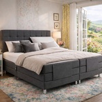 Elektrische boxspringcombinatie, M-Ray, Arizona, Antraciet